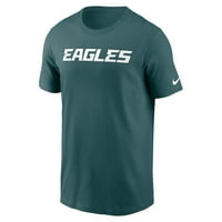 Muški Nike Midnight Green Philadelphia Eagles Wordmark Esencijalna majica