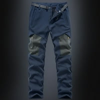Badymincsl Muške hlače Prodaja Muškarci Solid Ležerne prilike modne tipke-zip multi-džepne ravne teretne