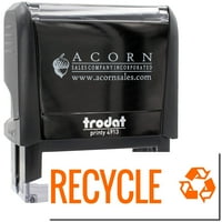 Veliki recikliranje samo-inkinga sa žigom logotipa, Trodat Printy 4913, štampu i utisak, utisak, veličine