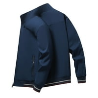 Advoicd jakne za muškarce Muške haljine kapute vuneni muški povremeni tanak plišani čvrsti bočni džepni