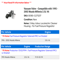 Vakuum ventil - kompatibilan sa - Mazda Millenia 2.5L V 2001