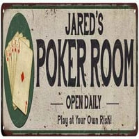 Jaredva poker soba Poklon metalni znak Game Decor 206180048236