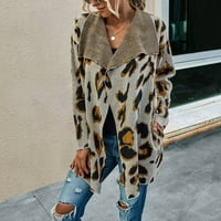 Kaputi za žensku odjeću Moda ispod $ Ženska modna labava tiska srednje dužine šal džemper Cardigan vrhovi S-6XL