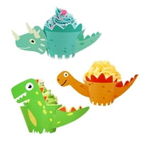 Mnycxen Animal Cupcake Wirups Funny Dinosaur Torta Decoracije za dječje momke Rođendan