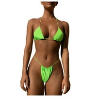 Ženski kupaći kostimi Patchwork Sexy Bikini zavoj split kupaći odjeću