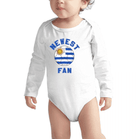 Najnoviji Urugvaj Soccer Football Fan Baby dugi rukav Rokpers Bodysuit
