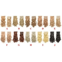 Proširenja za kosu za ljudsku kosu sintetička kovrčava valovita prirodna plavuša debela kopča u stilskoj faulitnoj bajkoj kosu za žene