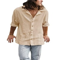 Sunsery Muška majica s dugim rukavima, majica jesenskog casunskog gumba niz majice