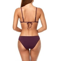 Žene kupaćih kostimi Bikini Žene Moda Troint Print Bow čipka čelični nosač bikini niski sezam plus veličina