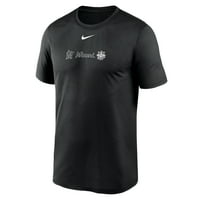 Muški Nike Black Miami Marlins Fashion preko ramena Logo Legenda Majica