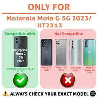 Talozna tanka futrola za telefon kompatibilna za Motorola Moto G 5G, prozori za prozore, W kamperirani