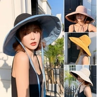Reverzibilni šešir kante sa širokim podružnim suncem sklopivim elastičnim mekim prozračnim zamijeniti za višekratnu upotrebu za ljeto
