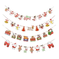 Postavite lijepe božićne banere Božićne zabave Baneri Xmas Viseći dekor