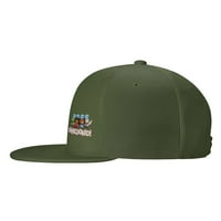 CEPTEN MENS & Women Hip Hop Classic s prehrambenim logotipom podesivim bejzbolom ravne šešire mahovine zelena