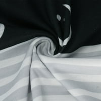 USMixi majice za žene kratki rukav V-izrez Geometrijski print ljetni osnovni vrhovi dame vintage tromjesečje