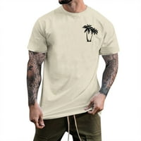 Muške majice Ljeto casual Tree Print T Majica Bluza Kratki rukav Okrugli izrez Tors majica Muška majica Funny