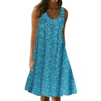 Plave haljine za žene ljetne modne haljine veličine l