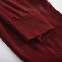 Airpow Slatke pantalone za žene Žene vježbanje tajice Stretch Struk dugme Pocket Yoga teretane Obrezane