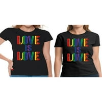 Neugodni stilovi Gay Pride Majice Love je ljubav tee za žene lezbijski par