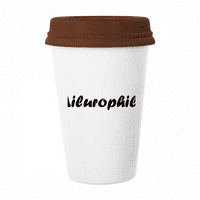 Stilska riječ Ailurofil Art Deco modna šolja kava pijenje stakla Pottery CEC CUP poklopac