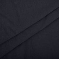Vegersell Maxi haljina za žene modni povremeni pamuk i posteljina kratkih rukava s kratkim rukavima