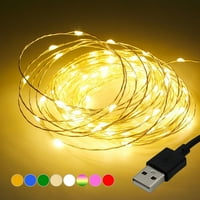 Vodootporna USB LED bakrena žica Fairy Svjetla Garland Dekoracija