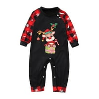 StormDoing Family Baby Girgin Božićni odjevni drveni dječaci 'pidžama organski pamučni božićni pidžami