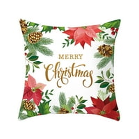 Božićni dekor promocija božićnog pamučnog posteljina baca jastuk jastučni jastuk pokrovite kućni kauč dekor
