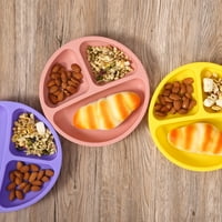 ASHION sigurni BPA besplatni mekani tanjiri za male silikone podijeljene ploče