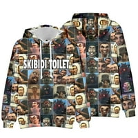 Skibidi toaletni duksevi Cosplay pulover Žene Muška odjeća 3D Harajuku Dukseri