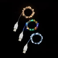 Anvazise bakrena žica bajkovna svjetla USB naboja božićna zabava vjenčana svjetlost toplo bijela