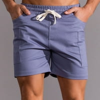 Amidoa muškarci pamučne kratke hlače na otvorenom teretanu vježbanje atletske kratke hlače sa džepovima