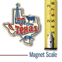Ljubav iz Texas Vintage State Magnet po klasičnim magnetima