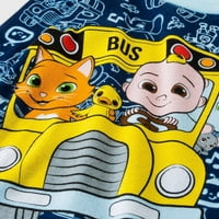 Cocomelon Toddler Boys 'Snug Fit Pamuk Pajamas, 4-komadni set