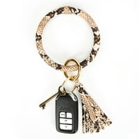 Ručno rađena PU kožna tassel privjesak narukvica na narukvicu tipke za ključeve torbica za ključeve