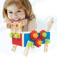 Ankishi Toddlers Građevinarstvo, dječje obrazovne igračke, kombinirane igračke drvene matice, vijčane