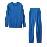 Drokoliforna ženska dva odjeća s dugim rukavima, pulover s puloverom i duge hlače trenerke plave x