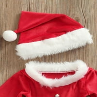 Gupgi Kids Toddler Baby Gingring Božićna haljina odijela Dugi rukav Santa Claus Set odjeće