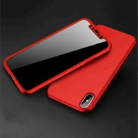 Dteck Stupanj Zaštitna futrola za tijelo Slim Telefon sa prednjim zaštitnim zaslonom stakla, za iPhone