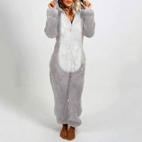 Floleo Clearence ženske udarce sa dugim rukavima Pajamas casual zimske tople trke za spavanje
