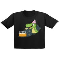 Newkward Styles Dinosaur rođendan Theddler Theyred Party Party Slatke rođendanske košulje za djecu Funny