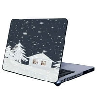 Kompatibilan sa MacBook zrakom Telefonska futrola, Božićno-bijeli silikonski zaštitni za zaštitu za