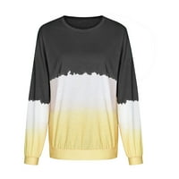 Bluze za žene Dressy Ležerne prilike sa dugim rukavima vrat ljetne grafičke grafičke grafičke majice