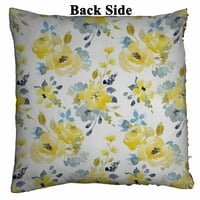 Bright Ljetni cvjetovi Reverzibilni sirena za jastuk sirena Kućni dekor Sequin Jastuk veličine