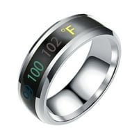 Ušteda pada do 50% popusta na prsten modni novi fizički inteligentni temperaturni par prsten za prsten za prsten za prsten za porodicu na klirensu