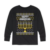 Instant poruka - sretan hanukkah ružni džemper stil - mlade dugih rukava