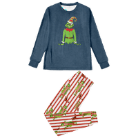 Porodična božićna pidžama postavljena božićne tiskane veličine za djecu za kućne ljubimce-kućne ljubimce