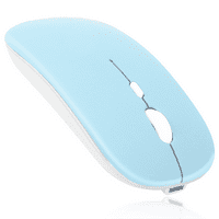 2.4GHz i Bluetooth punjivi miš za Xiaomi RedMi bilješka 4G Bluetooth bežični miš za laptop MAC iPad Pro računarsku tablet Android Sky Blue