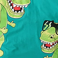 B91XZ Ljetni vrhovi Dječji ljetni dinosaur Print majica kratkih rukava kratke hlače Dva povremena izlaska za Godine Toddler Todler Boys, veličine 5- godina