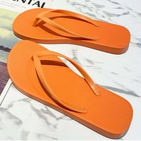 Dezsed ženske flip flip flops ljeto vanjski par papuče meke jedine neklizne boje ženske sandale za oblikovanje cipela za plažu narančasto 38- na klirensu